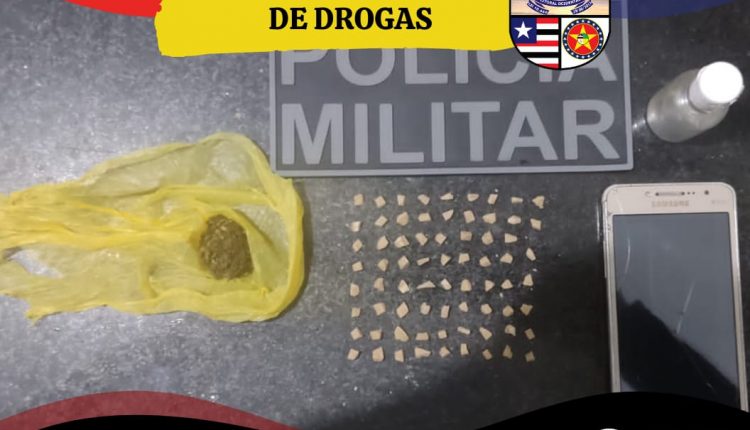Polícia Militar prende homem com drogas na cidade de Bacuri