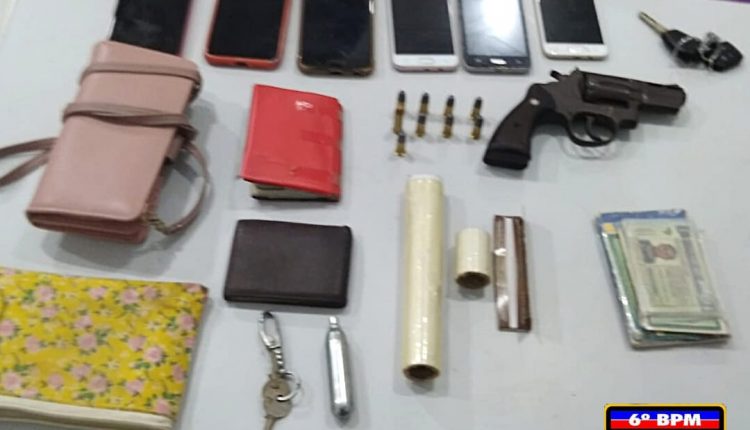 Polícia Militar prende homem com arma de fogo e celulares roubados no bairro da Maiobinha em São Luís