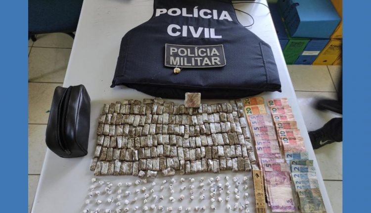 Ação integrada entre as policiais militares e civil apreende grande quantidade de drogas em Colinas