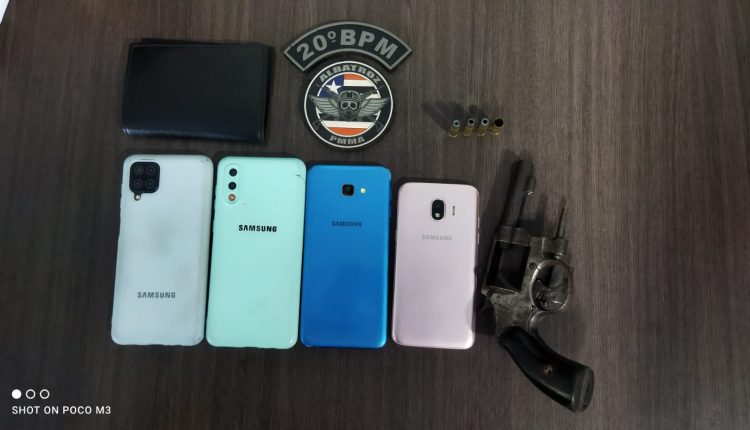 Polícia Militar prende homem com arma de fogo e celulares roubados no Planalto Anil em São Luís