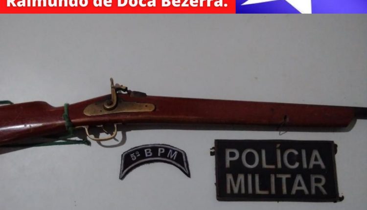 Mais uma arma de fogo é apreendida pela PMMA em ação no interior do Estado