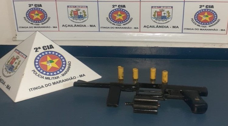 PMMA apreende arma fogo e evita homicídio em Açailândia-MA