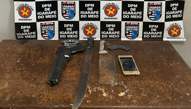 Polícia Militar prende quarteto suspeito de praticar arrastão em Igarapé do Meio-MA