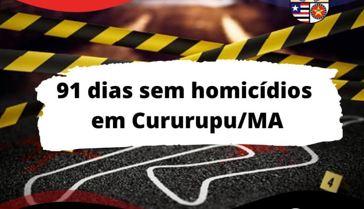PMMA COMEMORA 91 DIAS SEM HOMICÍDIOS EM CURURUPU/MA