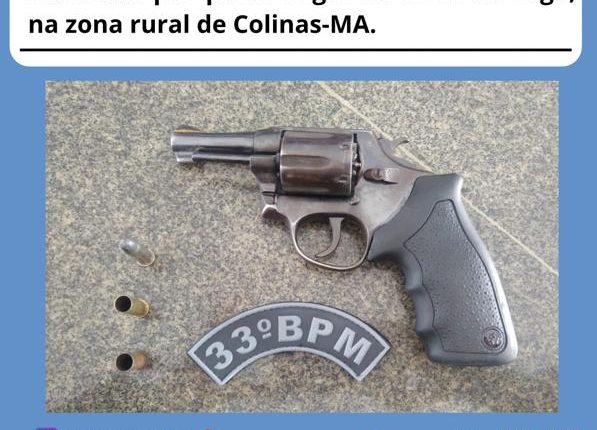 OPERAÇÃO PÁSCOA SEGURA: POLÍCIA MILITAR APREENDE ARMA DE FOGO EM COLINAS