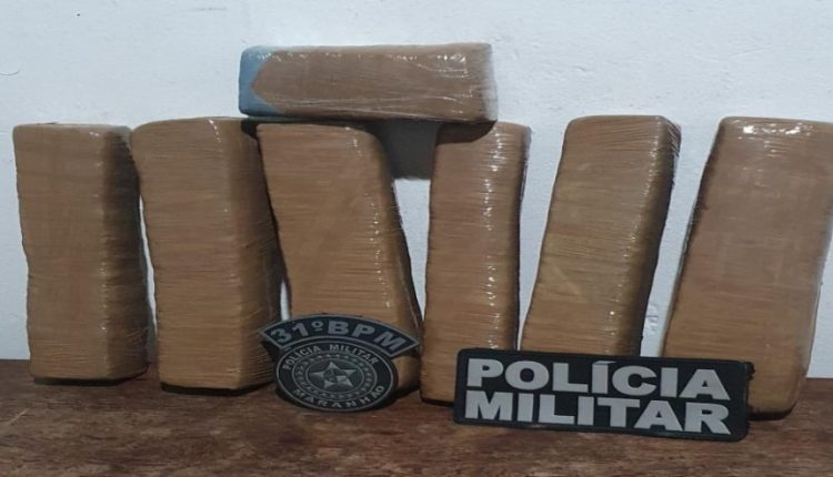 Polícia Militar apreende sete tabletes de entorpecente em Centro Novo-MA