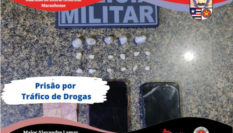 PMMA M EFETUA PRISÃO POR TRÁFICO DE DROGAS EM APICUM-AÇU