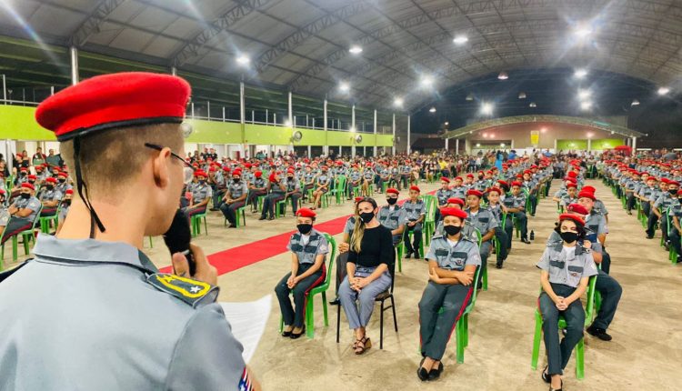 Colégio Militar Tiradentes V em Timon realiza solenidade da boina e Corridão Tiradentes