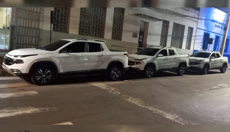PMMA recupera três carros furtados de uma locadora da cidade de Boituva-SP, ação realizada em Caxias-MA