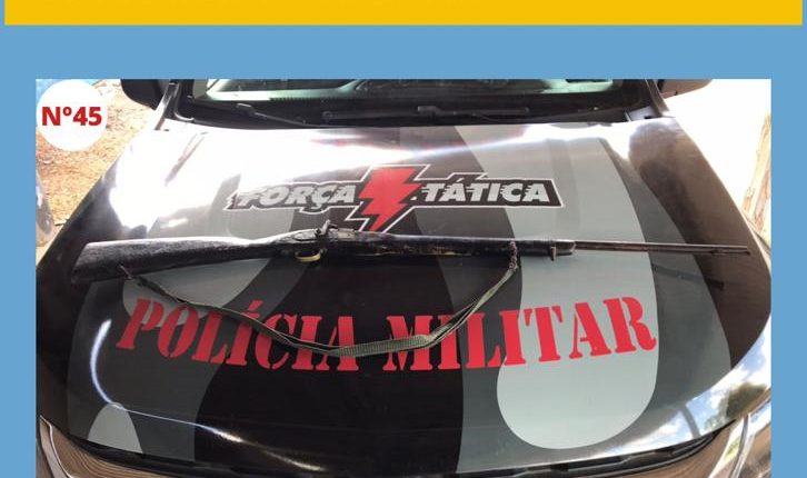 Polícia militar apreende duas armas de fogo na região do 33º BPM