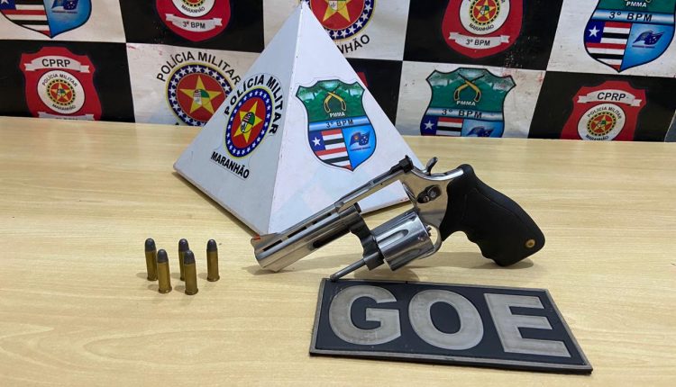 POLÍCIA MILITAR PRENDE HOMEM POR PORTE ILEGAL DE ARMA DE FOGO EM IMPERATRIZ