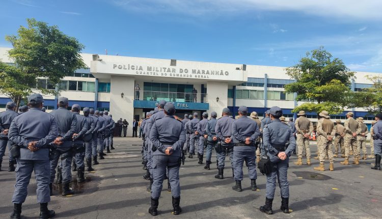 Solenidade de encerramento da instrução operacional realizada pela  Força Nacional aos profissionais de segurança pública do Maranhão