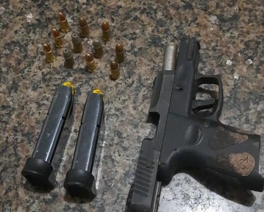 Policiais Militares apreendem arma de fogo em Lago da Pedra