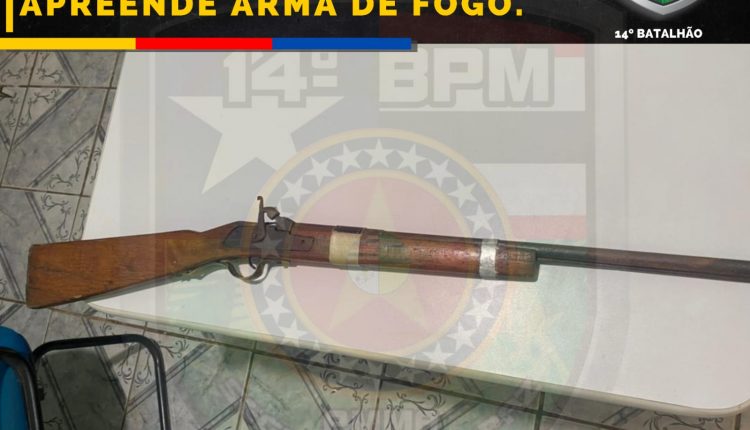PMMA APREENDE ARMA DE FOGO DAVINÓPOLIS
