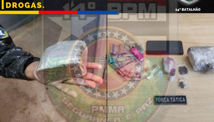 Drogas são apreendidas e suspeitos de tráfico são presos pela PMMA