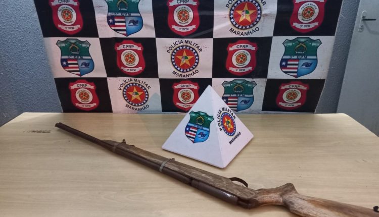 Polícia Militar apreende arma de fogo na cidade de Governador Edison Lobão