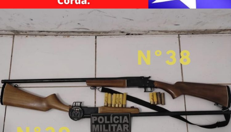 Polícia militar retira de circulação mais duas armas de fogo na cidade de Barra do Corda