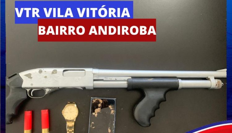 POLICIA MILITAR APREENDE ARMA DE FOGO NO BAIRRO DE ANDIROBA EM SÃO LUIS