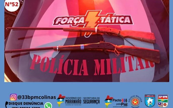 POLÍCIA MILITAR APREENDE DUAS ARMAS DE FOGO NA CIDADE DE COLINAS