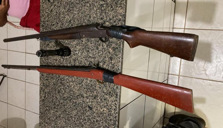 Polícia Militar apreende duas armas de fogo na cidade de Pastos Bons