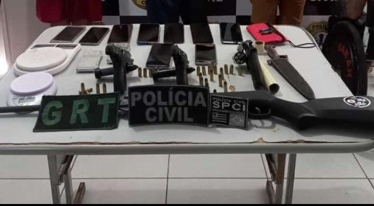 Ação conjunta das Polícias apreende armas e prende cinco suspeitos na cidade de Monção