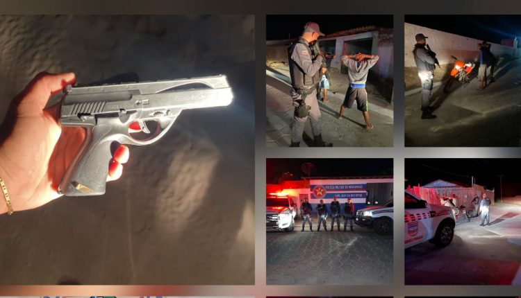 OPERAÇÃO TORNADO RESULTA NA APREENSÃO DE ARMA DE FOGO, SIMULACRO E OBJETOS PERFUROCORTANTES, EM HUMBERTO DE CAMPOS