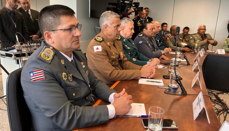 Comandante-geral da PMMA participa de reunião com o Presidente do Tribunal Superior Eleitoral (TSE), em Brasília (DF)