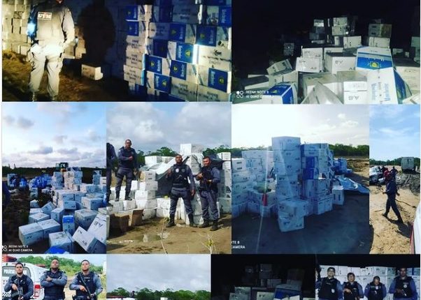 Mega operação policial do 2° BPTur resulta na apreensão de cargas ilegais de cigarros contrabandeados