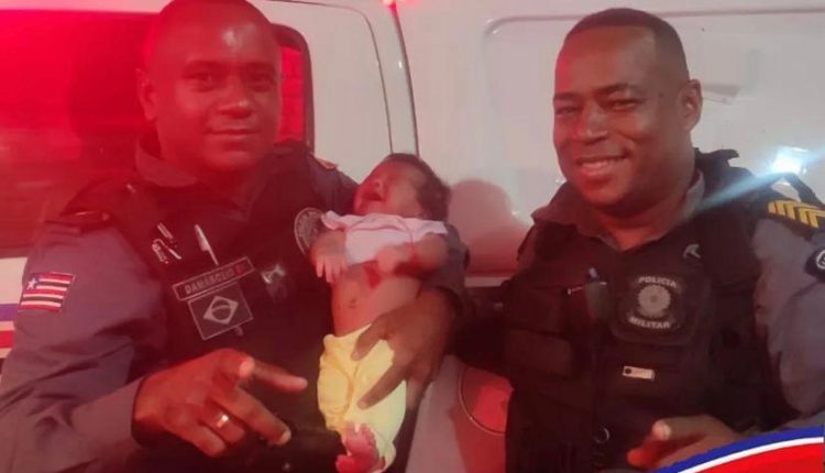 Policiais Militares realizam manobra de Heimlich e salvam bebê de 28 dias de vida