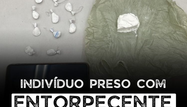 Suspeito de tráfico é preso pela PM na Vila Progresso