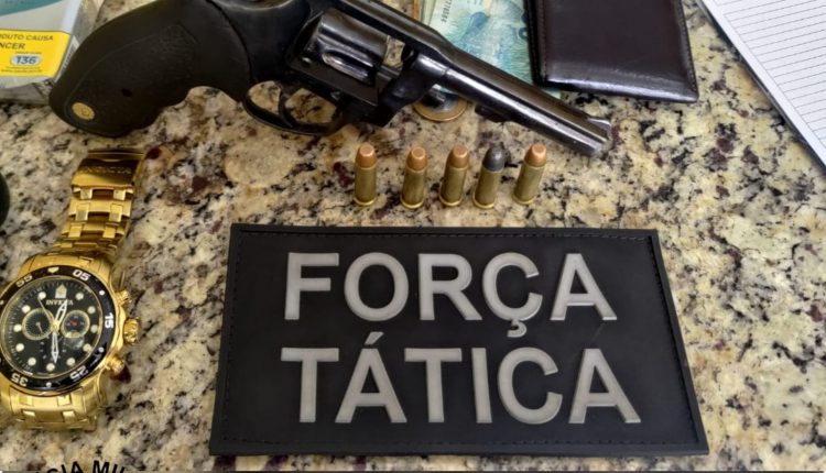 Polícia Militar apreende arma de fogo e prende dois suspeitos na cidade de Aldeias Altas