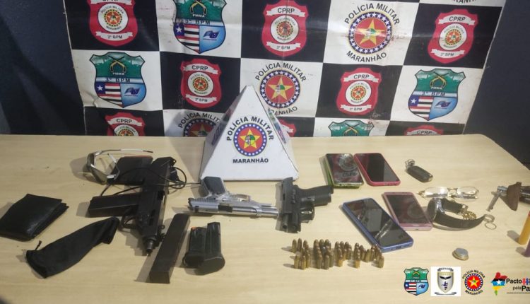 Polícia Militar prende quadrilha com armas de fogo e munições em Imperatriz