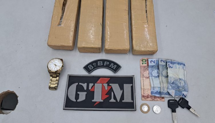 POLÍCIA MILITAR PRENDE HOMEM COM DROGAS NA VILA CONCEIÇÃO EM SÃO LUÍS