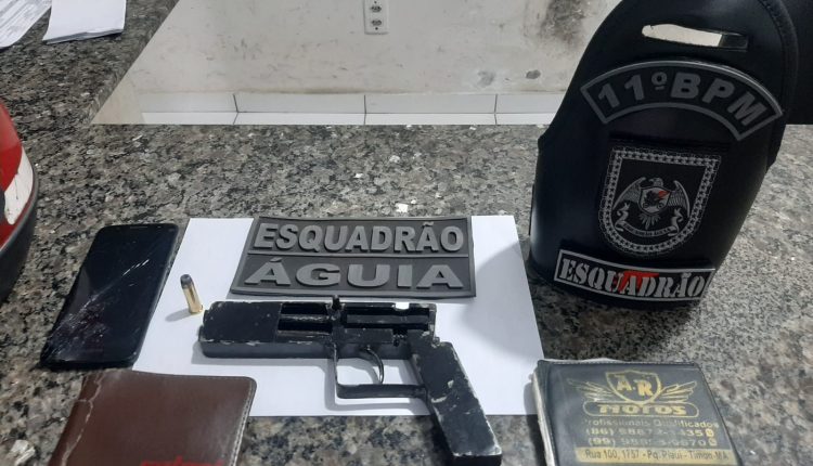 Esquadrão Águia do 11º Batalhão prende dupla de assaltantes com arma de fogo na cidade de Timon