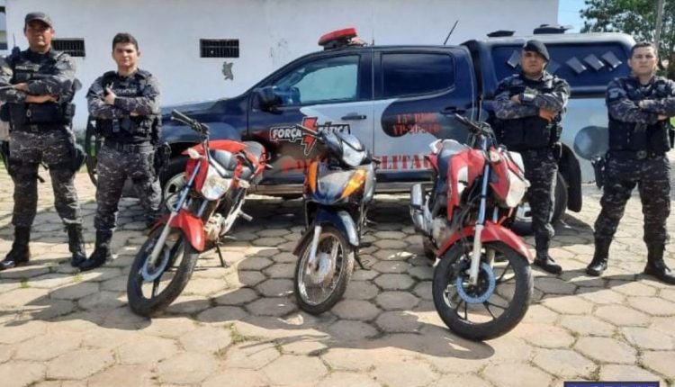 Policiais do 15º BPM  recuperam nas últimas horas quatro motos roubadas em Bacabal