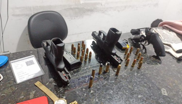 Polícia Militar prende criminosos com três armas de fogo e munições na cidade de Barra do Corda