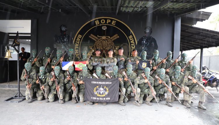I COESP-PMMA recebe instruções do BOPE da Polícia Militar do Pará