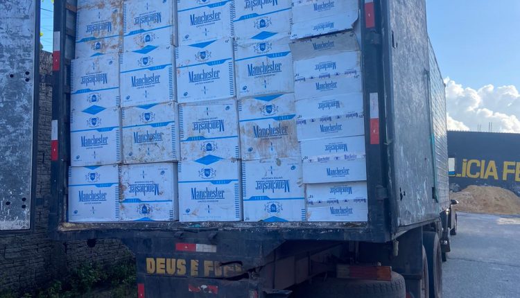 PMMA apreende carga de cigarros contrabandeados avaliada em mais de 3 milhões de reais