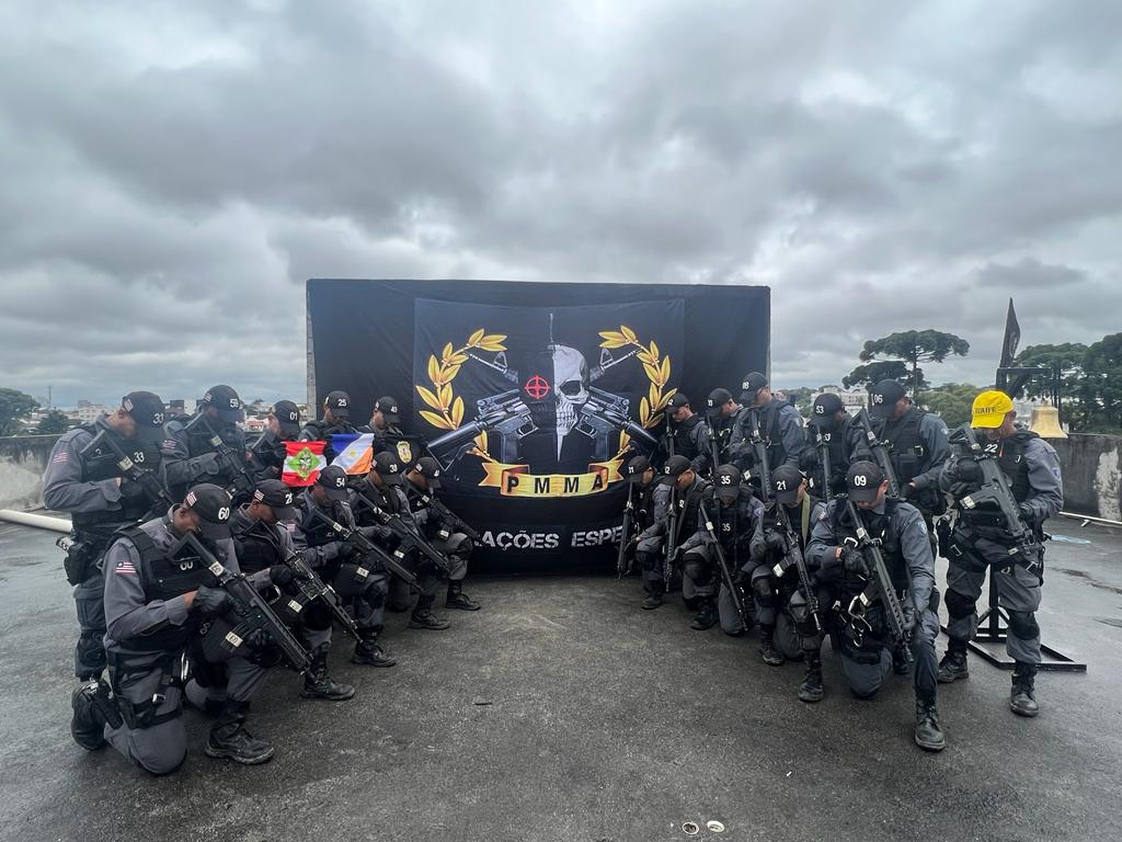Policiais do COESP da PMMA recebem instrução de Operações Verticais na PM do Paraná