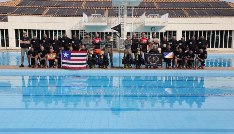 Alunos do COESP/PMMA recebem instruções de Mergulho Policial e Tiro de Combate na PMDF
