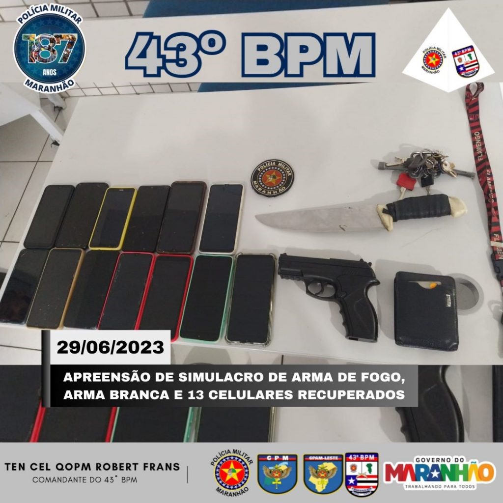 Polícia Militar prende quadrilha de assaltantes no Bairro Cruzeiro de Santa Barbara em São Luís