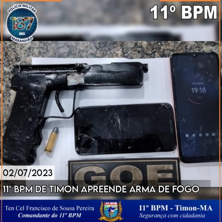 Polícia Militar retira de circulação mais uma arma de fogo das ruas de Timon