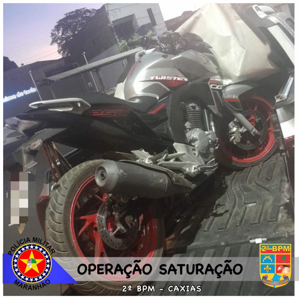 Polícia Militar recupera duas motocicletas com restrição de roubo durante operação “Saturação” em Caxias-MA