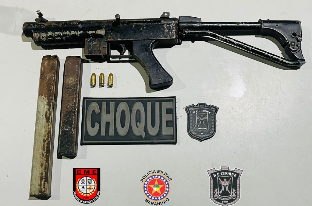 Operação Policial resulta na apreensão de submetralhadora em Raposa MA