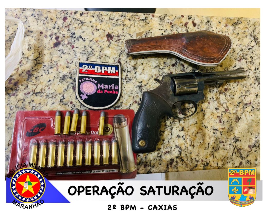 Patrulha Maria da Penha realiza prisão de homem por violência doméstica e porte ilegal de arma de fogo em Caxias