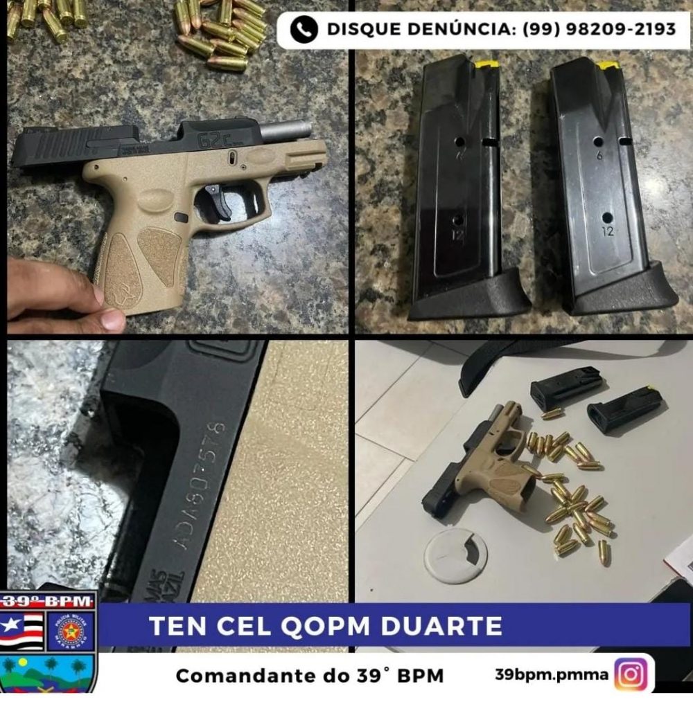 Polícia Militar prende homem com arma de fogo na cidade de Lago do Junco