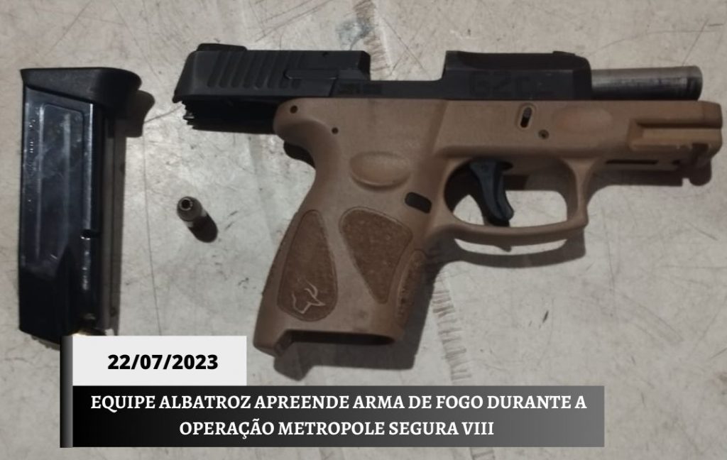 Polícia Militar apreende arma de fogo em com suspeito em lava jato na estrada de Ribamar