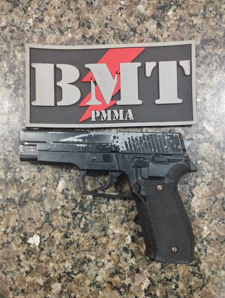 Polícia Militar de Timon apreende arma de fogo e recupera veículo roubado