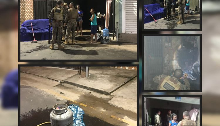 Policiais do BOPE evitam incêndio a residência no bairro Coroadinho