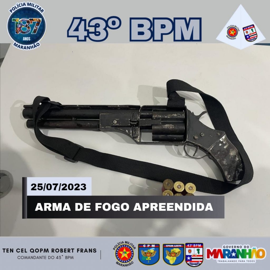 Esquadrão Albatroz realiza apreensão de arma de fogo no bairro Cidade Olímpica